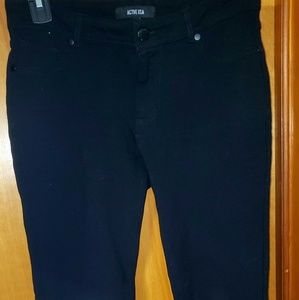 Black, comfort stretch casual pants